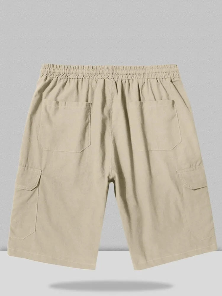Linen Style Pants With Pockets