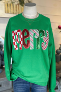 Merry Sequined Crewneck Sweatshirt