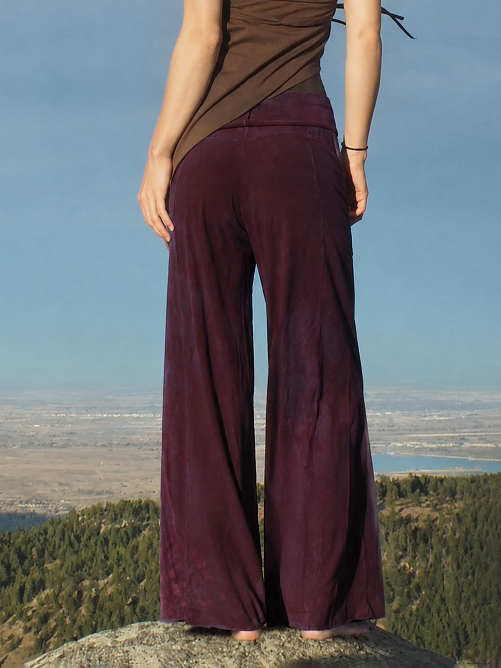 Vintage Tie-Dye Wide Leg Casual Pants