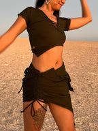 Pixie Top, Stretchy Bamboo Boho Festival Fairy Clothing