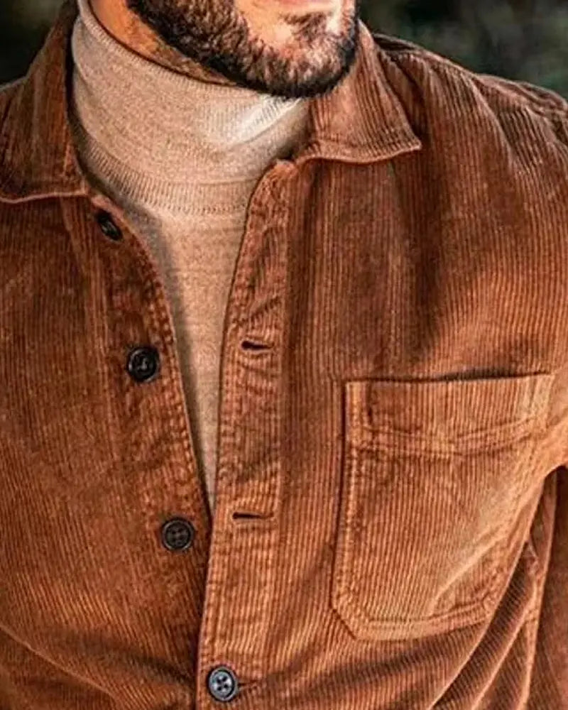 Vintage Caramel©\Brown Corduroy Shirt