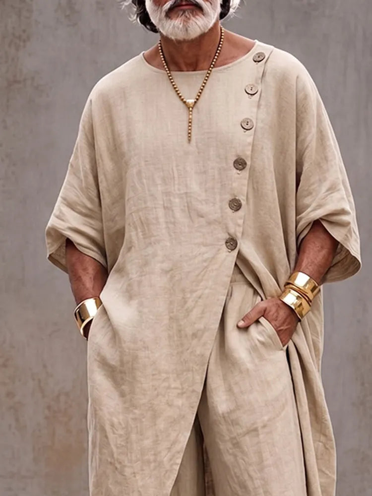 Boho Artistic Cotton Loose Fit Matching Set
