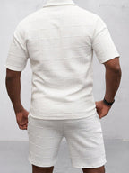 Smart Casual Jacquard Textured Set