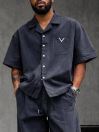 Effortless Stylish 100% Cotton Shirt Pants Set