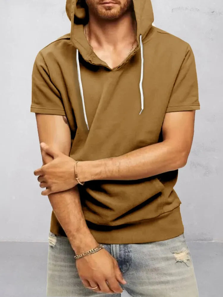 Leisure Simple Hooded Top