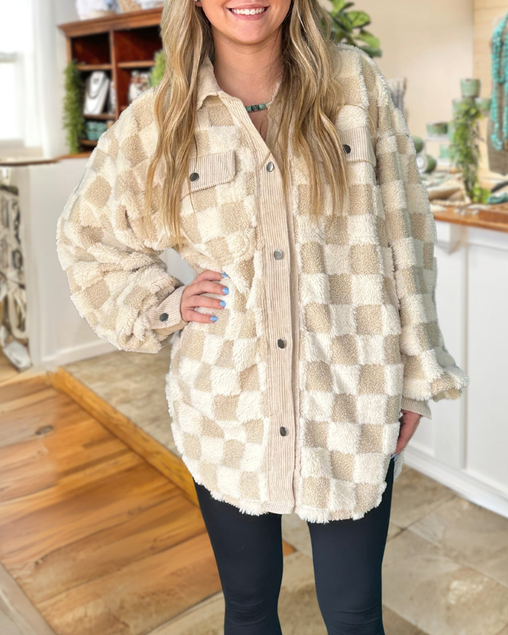Warm Sherpa & Corduroy Jacket