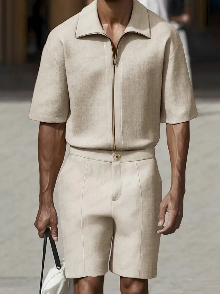 Modern Cotton Linen Casual Set