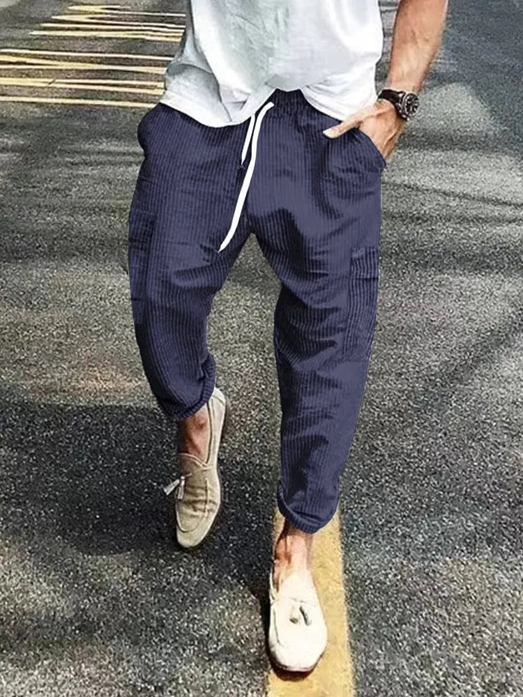 Casual Corduroy Relax Pants