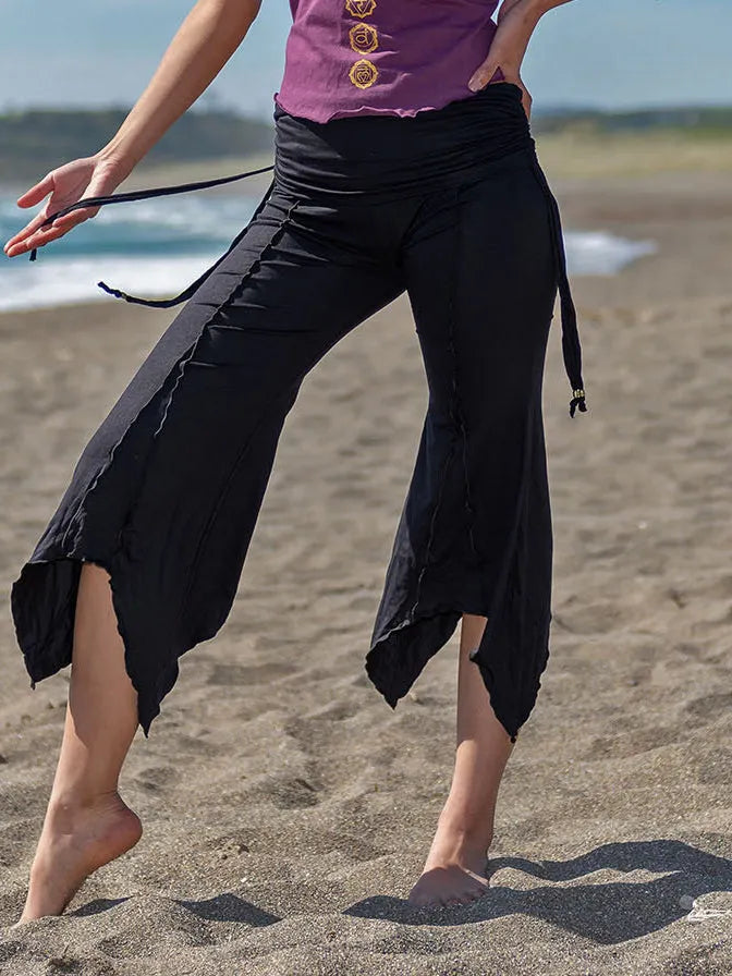 Pointy Pixie Pants: Boho Festival Leggings - Psytrance Tribal Style
