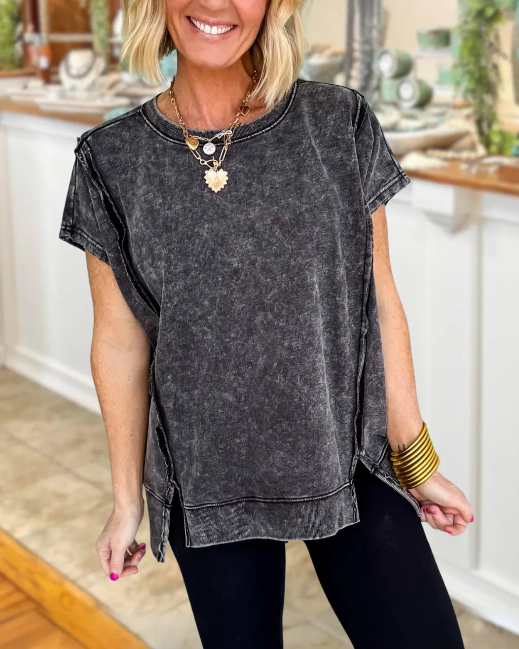 Easy Washed Cotton Tee
