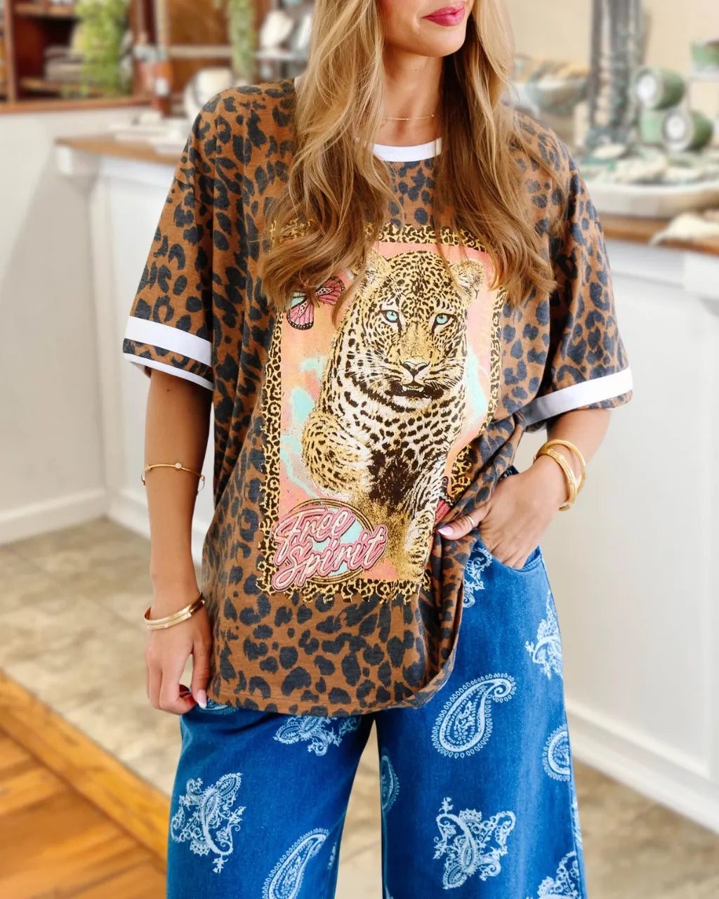 Free Spirit Leopard T-Shirt