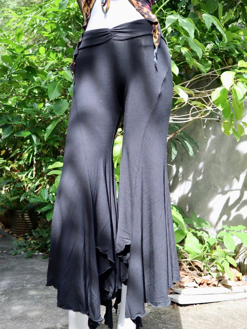 Wide Flare black Bell Bottoms ? Flared Trousers ? Flared Hot Yoga Leggings Flared Yoga Pants