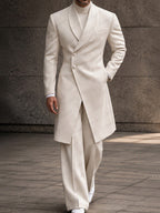 Old Money Long Tailored Coat Suit Set