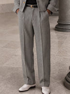 Vintage Gentleman Houndstooth Suit Set