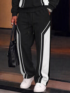 Fashion Casual Contrast Color Sporty Set