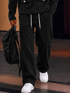Utility Casual Multi-Pocket Hoodie Pants Set