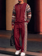 Athleisure Tribal Print Pannel Matching Set
