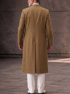 Designer Faux Two-Piece Long Suit Overcoat