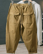 Vintage Multi-pocket Tapered Cargo Pants