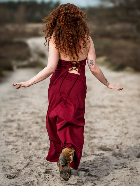 Luna Skirt Maroon Red