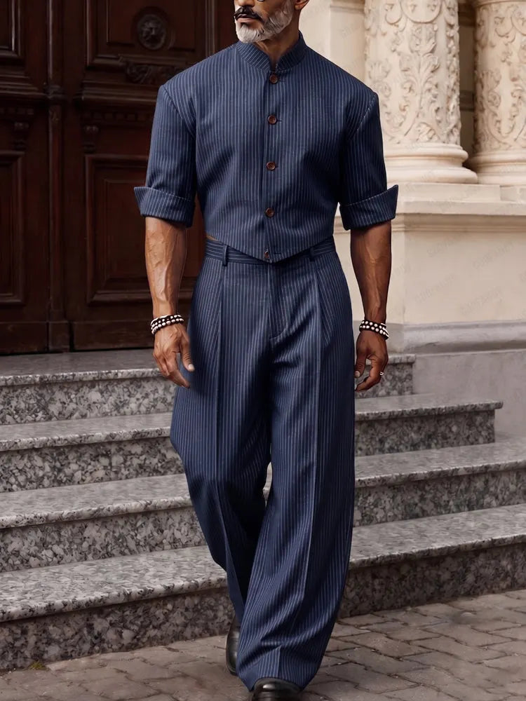 Smart Casual Designer Pinstripe Co-ord Set