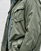 Vintage Olive Green Rip©\Stop Cotton M©\65 Military Field Jacket
