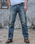 Vintage Light Blue Straight©\Leg Denim Jeans