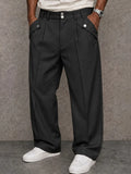 Modern Essential Button Accent Pants