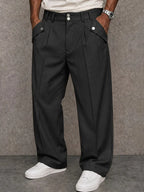 Modern Essential Button Accent Pants