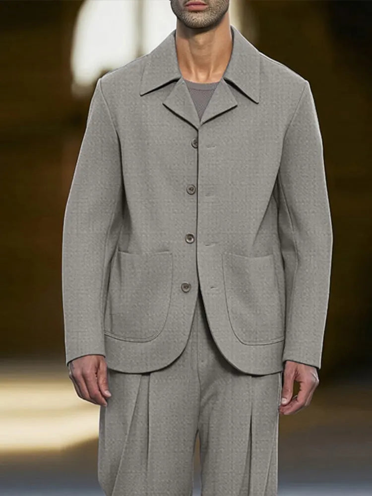 Modern Smart Casual Thin Suit Set