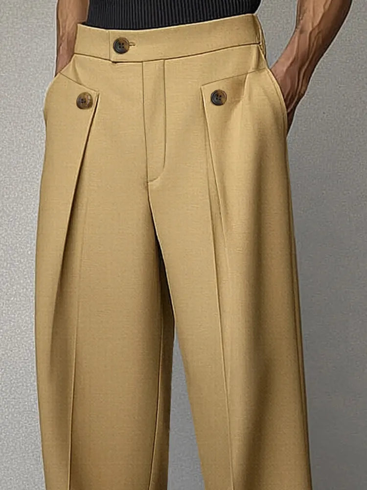 Smart Casual Tailored High Waist Pants