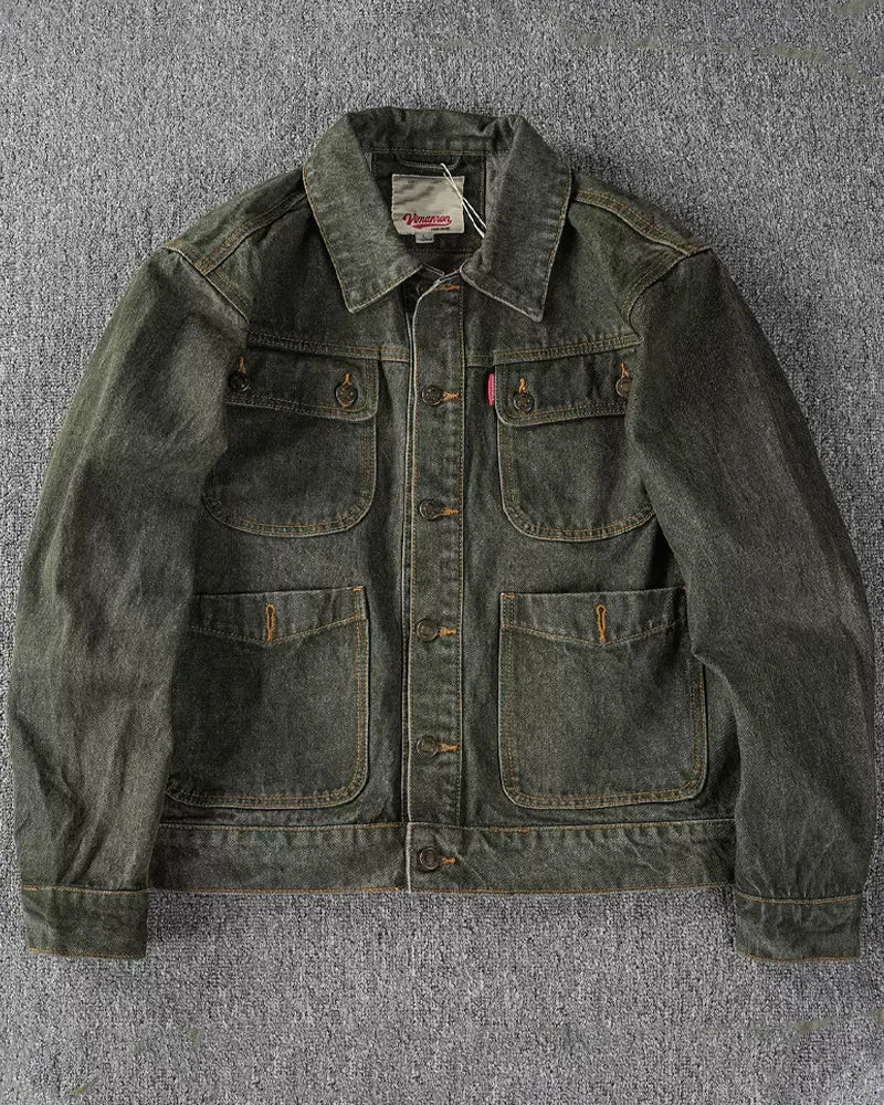Vintage Pigment Dyed Four©\Pocket Work Denim Jacket