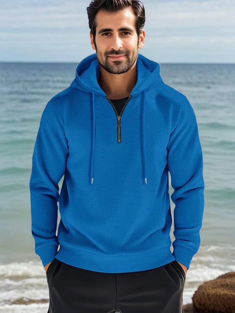 Athleisure Comfort Waffle Hoodie