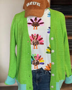 Sequins Turkey Queen Cotton Tee
