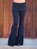 Pure Color Low Waist Yoga Wide-legs Long Pants