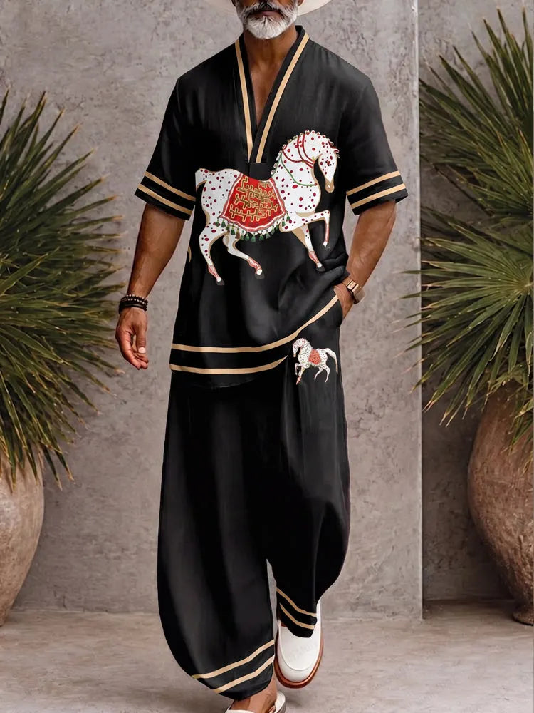 Stylish Comfort Printed Loose Fit Matching Set