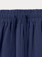 Casual 100% Cotton Drawstring Waist Pants