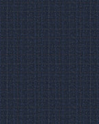 Vintage Navy Blue Check Pleated Wide©\Leg Trousers