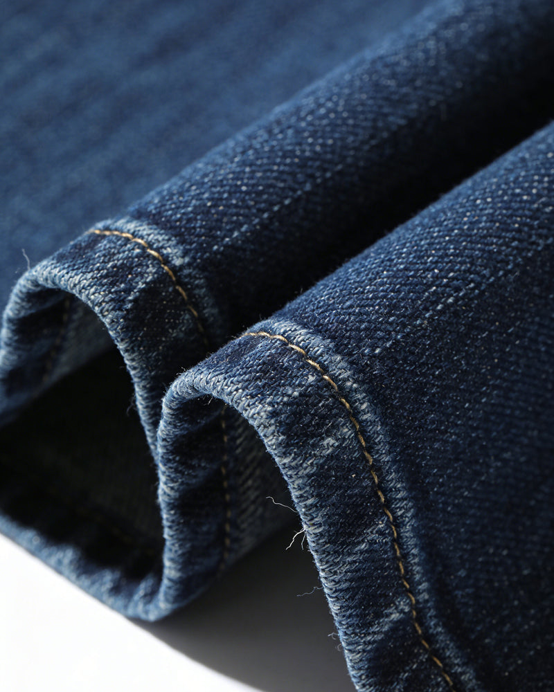 Retro Denim Multi-pocket Casua Blazer