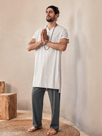 Soft Linen Blend Long Top