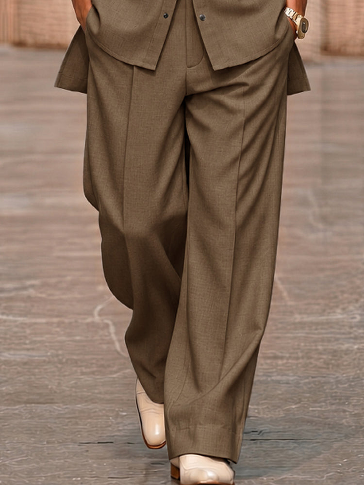Modern High-Low Hem Shirt and Pants Set