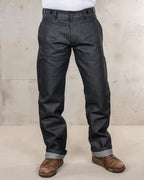 Retro Black Striped Straight-leg Casual Pants
