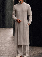 Versatile Pocketed Longline Top Pants Set