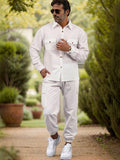 Casual Solid 2-Piece Matching Set