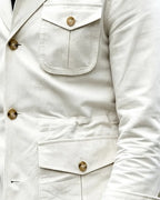 Vintage Cream Off©\White Four©\Pocket Safari Field Jacket