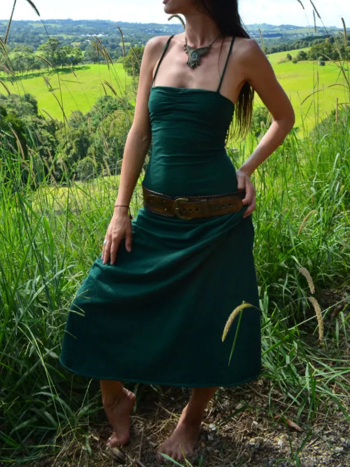 Bohemian Elegant Pixie Elven Faerie Long Maxi Dress