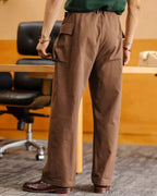 Vintage Chocolate©\Brown Wide©\Leg Field Cargo Trousers