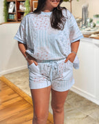 Fresh Floral Shorts Set