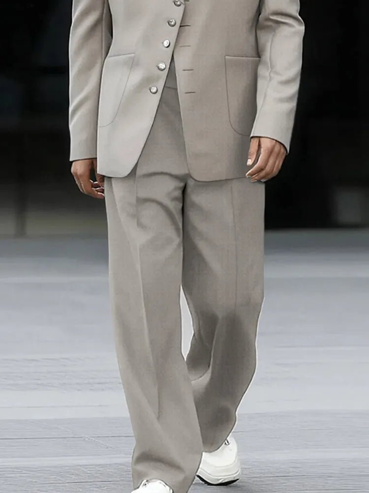Business Casual Thin Blazer Pants Matching Set