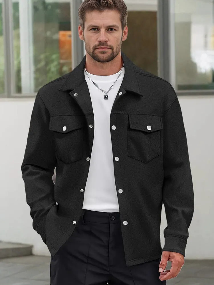 Leisure Utility Double Pockets Jacket